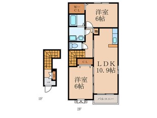 エテルノ・ピーヌⅡの物件間取画像